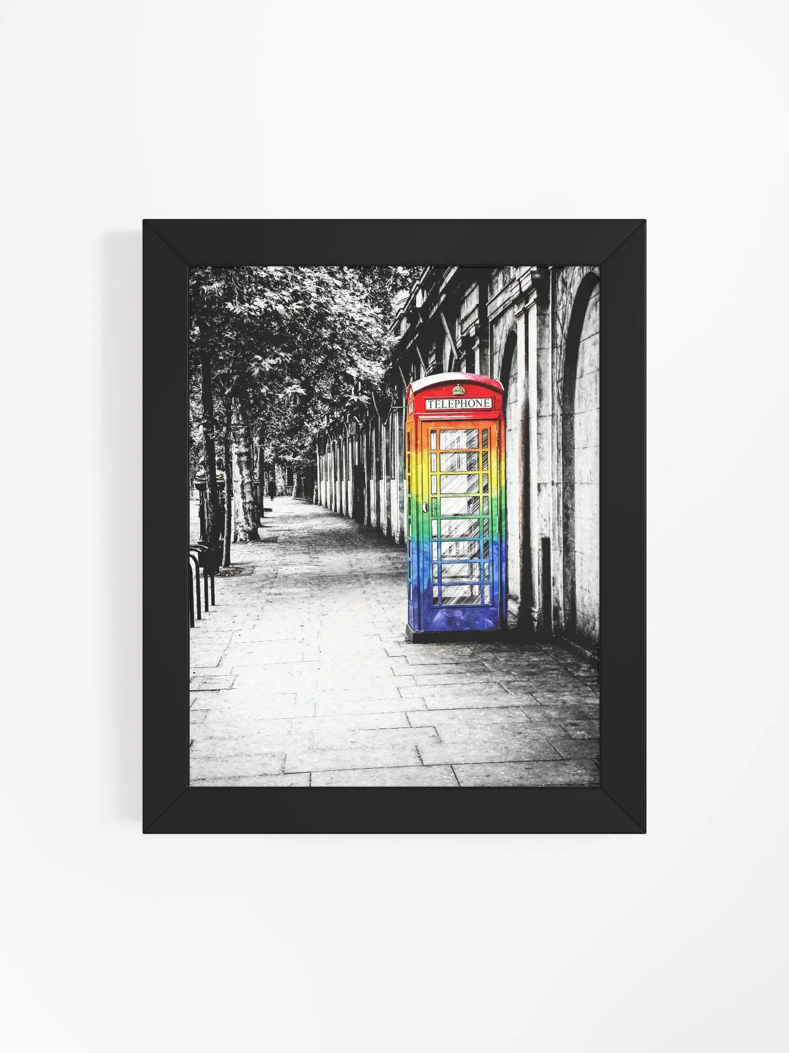 British Telephone Box - LGBTQ Pride Design Studio Framed Print product image (4)