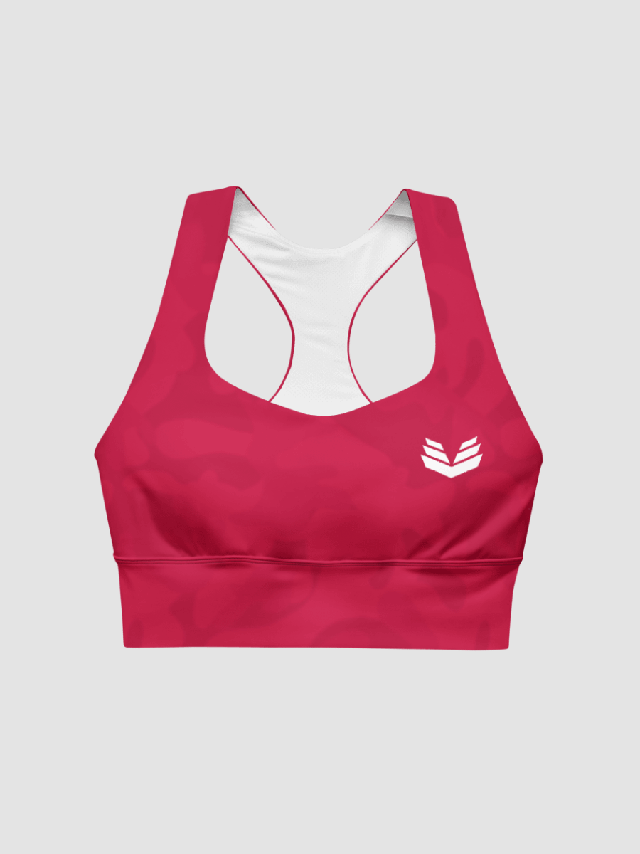Longline Sports Bra - Crimson Camo product image (4)