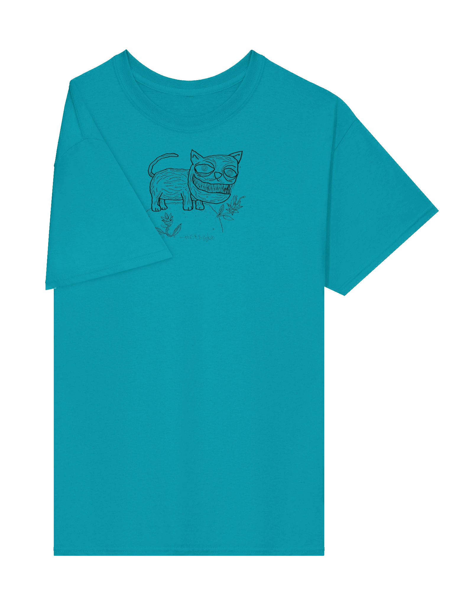 Cynical Cat on a Hill. Ink Sketch product image (3)
