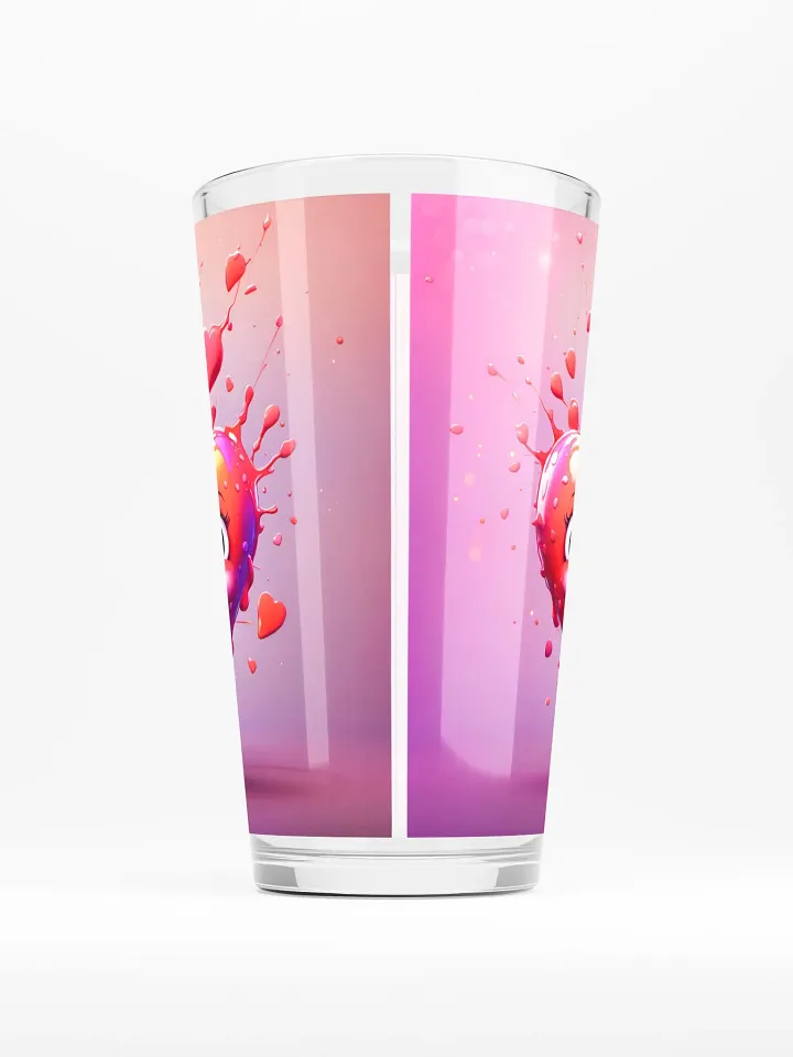 Cute Heart Pint Glass product image (2)