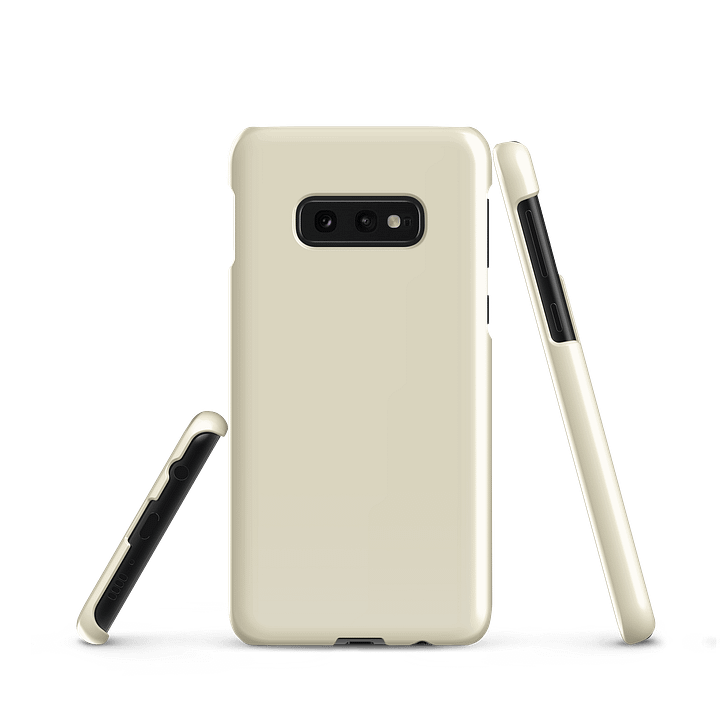 Off White Beige Solid Color Samsung® Glossy Snap Case product image (2)