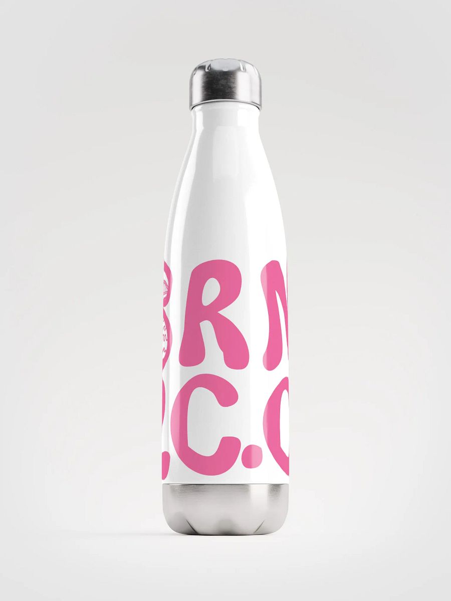 BRN.2C.C.™ | Stainless Bottle | Brilliant Rose on White 💧 product image (1)
