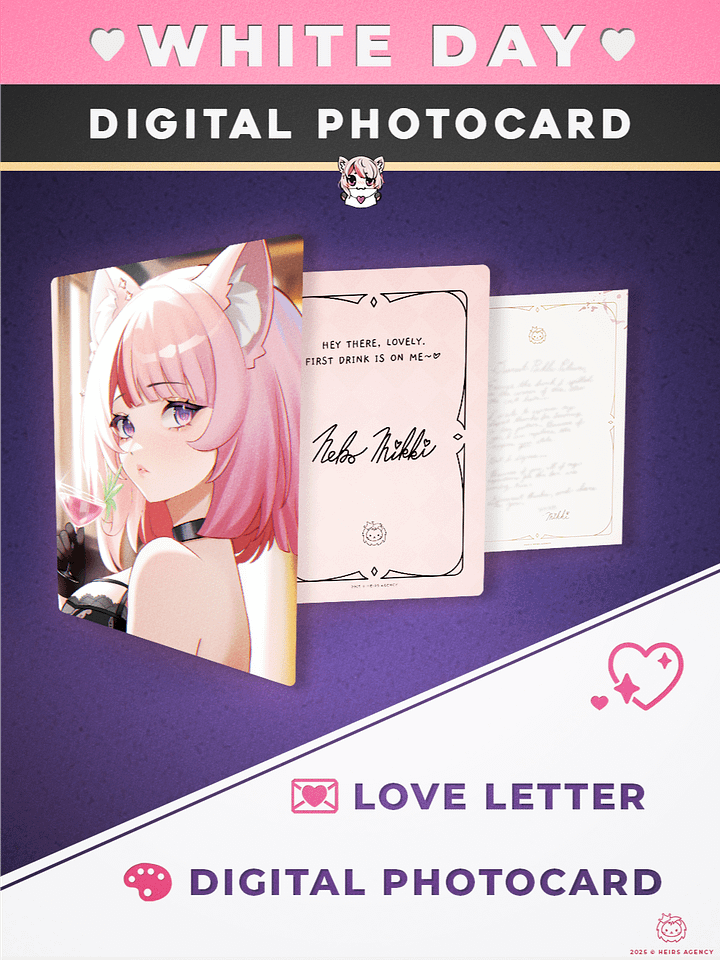 Neko Mikki White Day DIGITAL Photocard product image (1)
