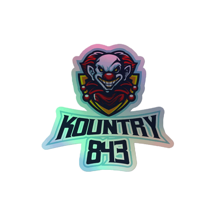Menacing Clown Holographic Sticker Sheet product image (2)