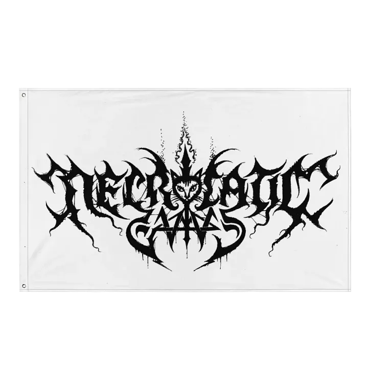 NecroCaticGames Logo Flag product image (1)