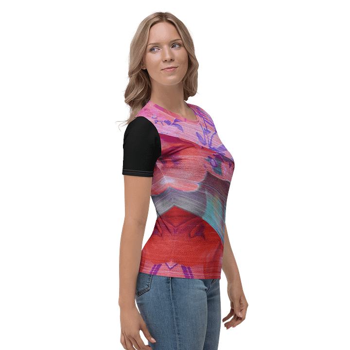 Paradise Breeze Black Women's Print T-Shirt product image (2)