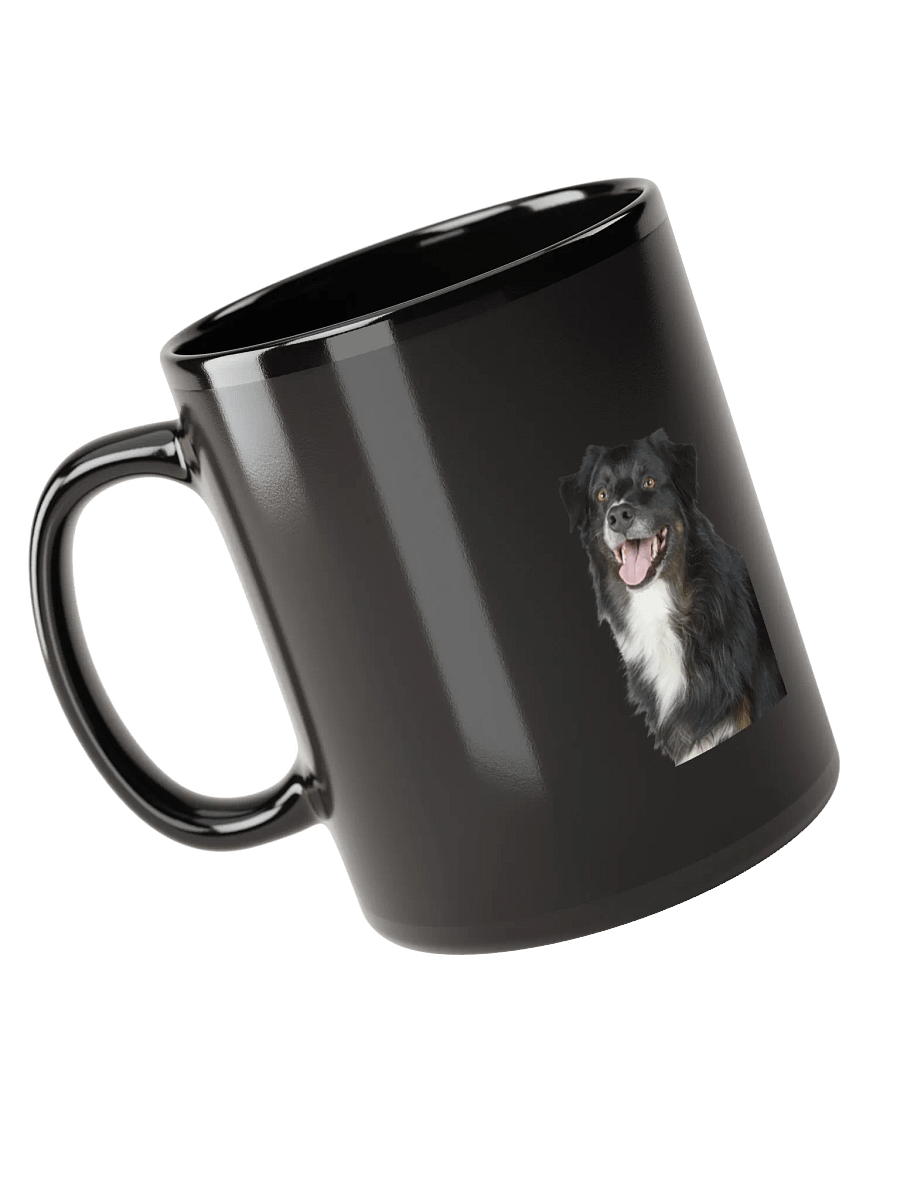 Happy Pup Duo Black Glossy Mug product image (6)
