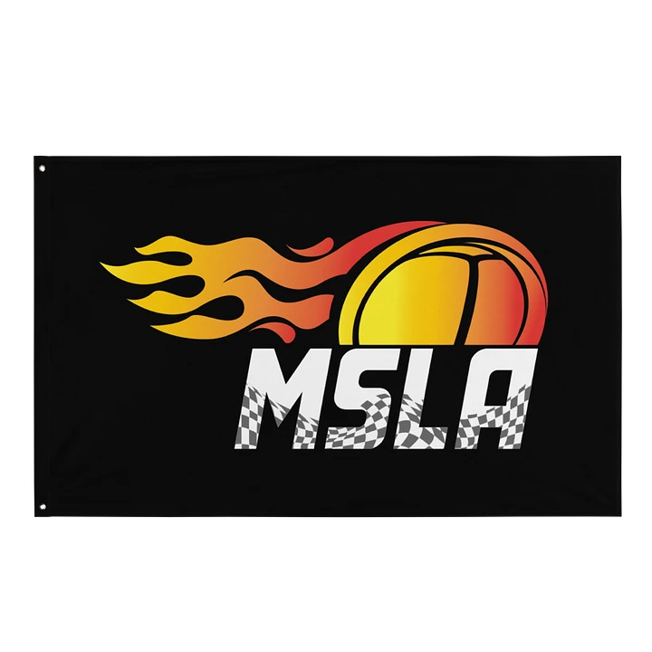 MSLA Logo Flag - Black product image (1)