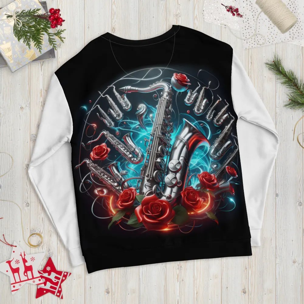 Silver Saxophone Serenade - Unisex Sweatshirt #27 product image (9)