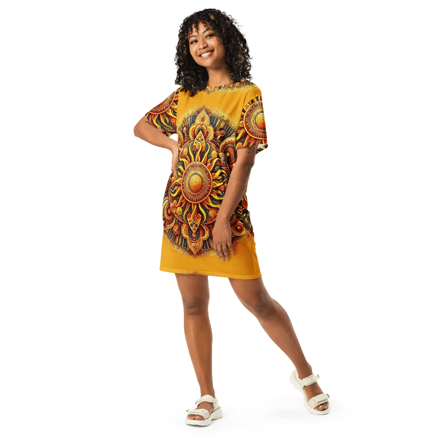 All-Over Print T-Shirt Dress product image (9)