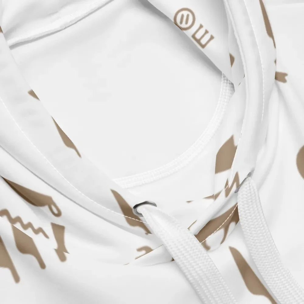 Isis White Hieroglyphs Unisex Hoodie product image (4)