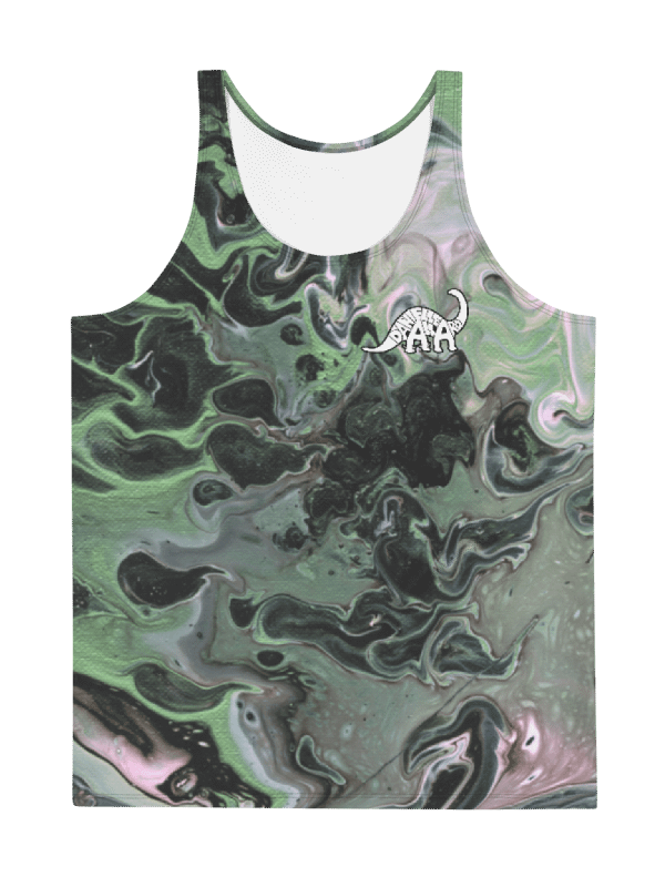Metallic Green Fluid Acrylic Tank Top product image (3)