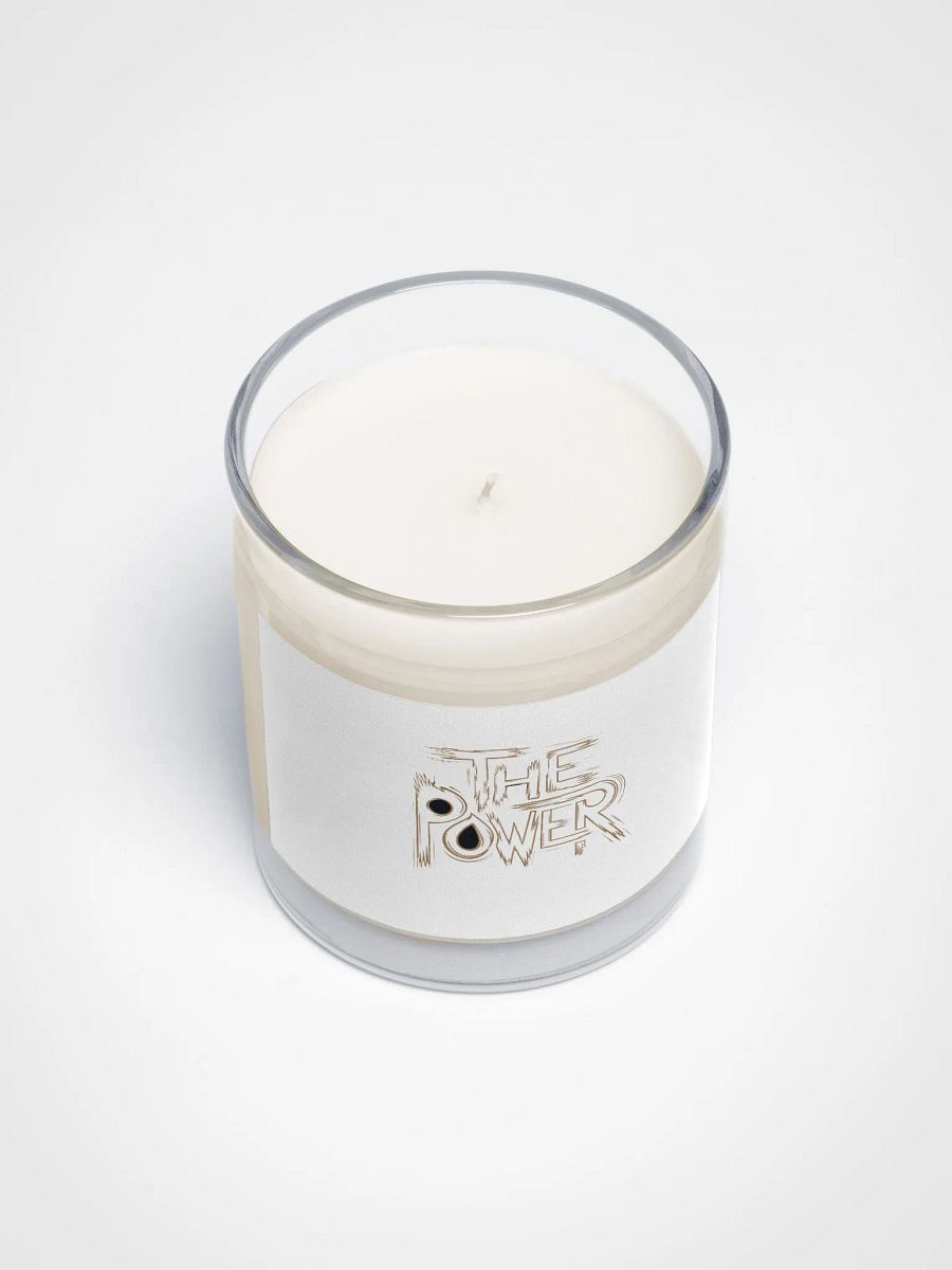 The Power Soy Wax Candle In A Clear Glass Jar product image (3)