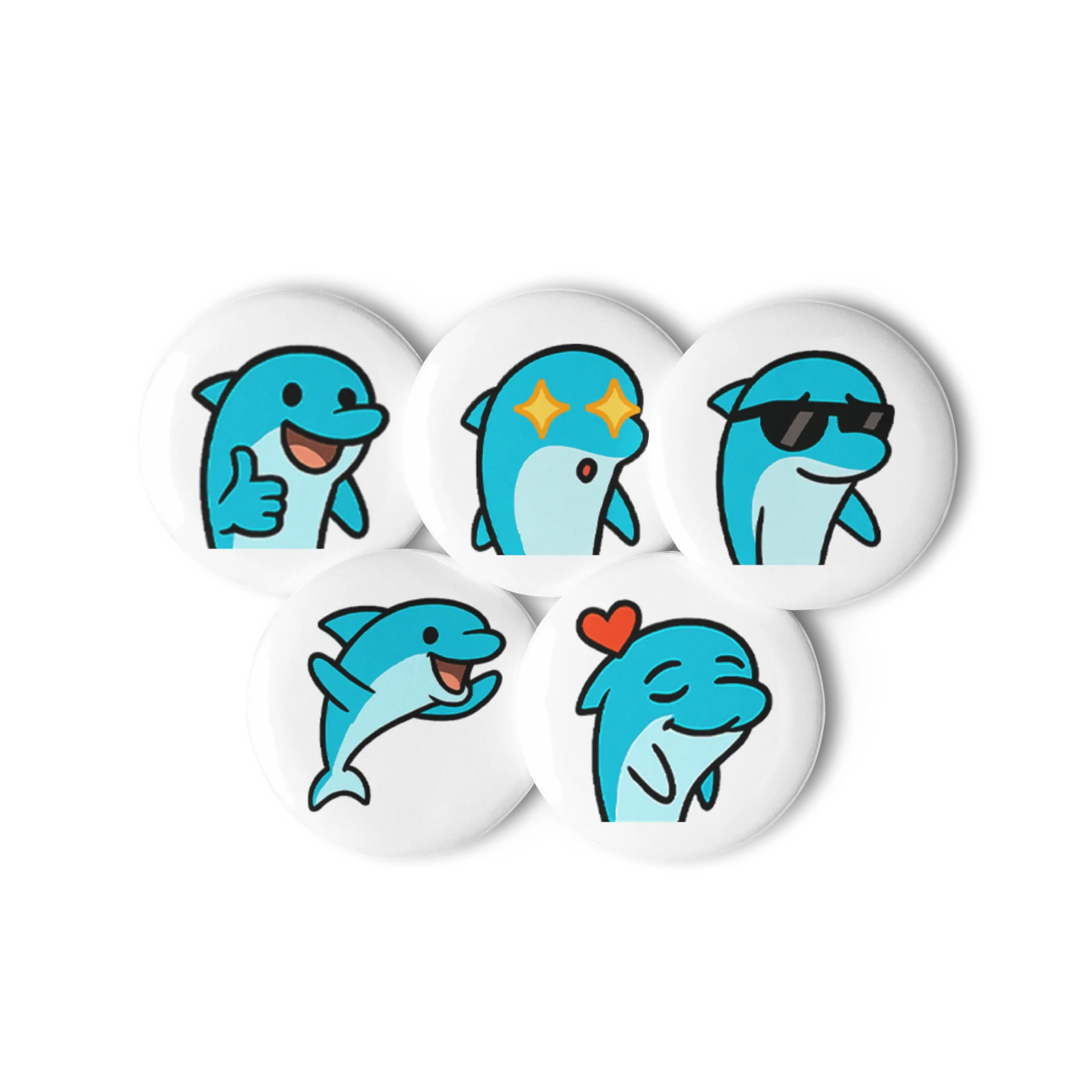 Dolphin Emote Buttons Set product image (3)