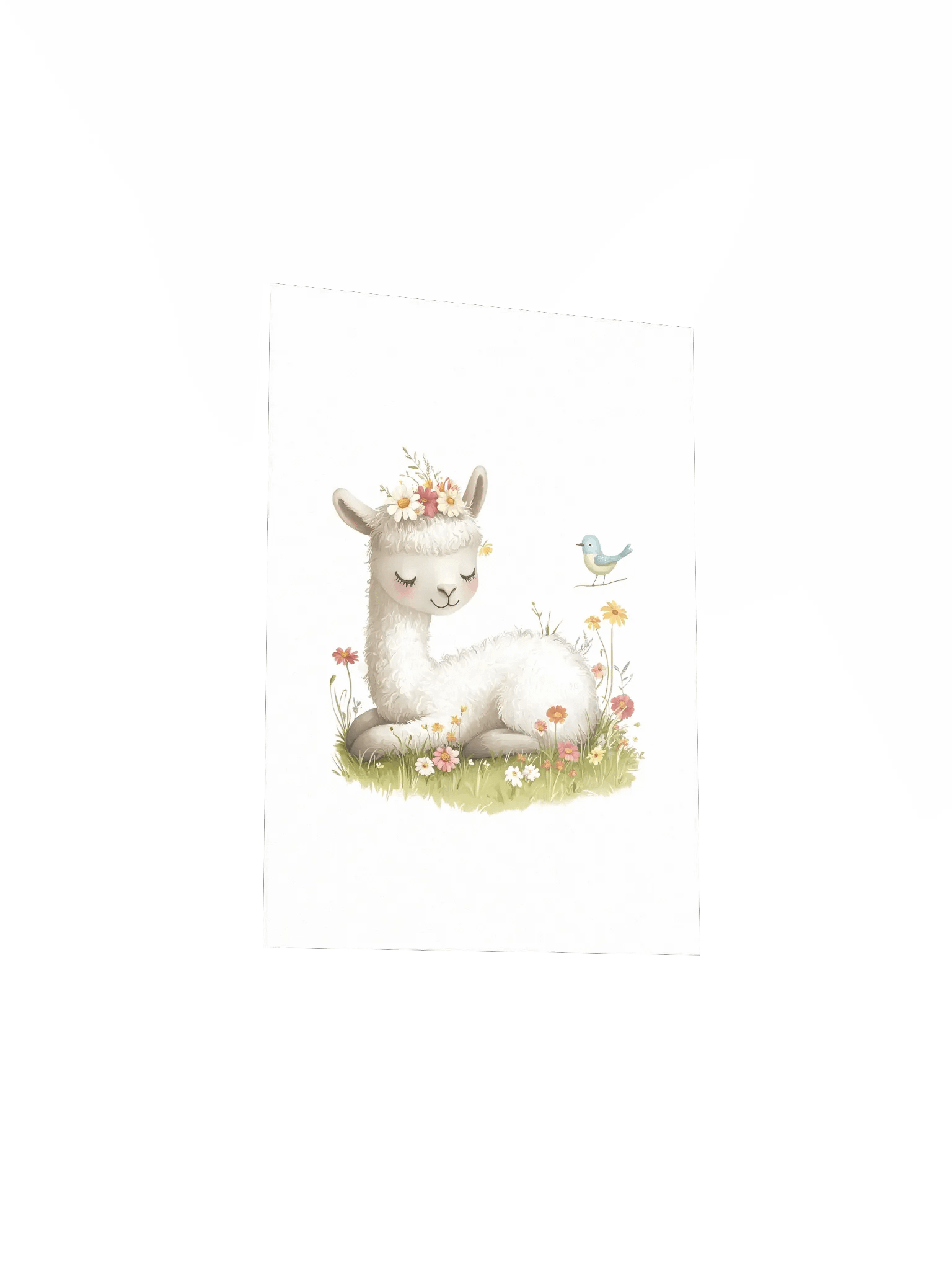 Sleeping Llama Farmhouse Nursery Print product image (4)
