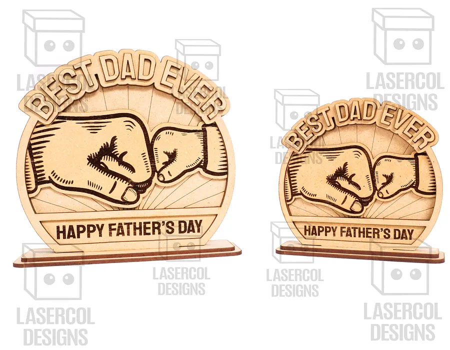 Father's Day Gift Plaque Set 1 (2 Sizes) - Laser Cut Files product image (3)