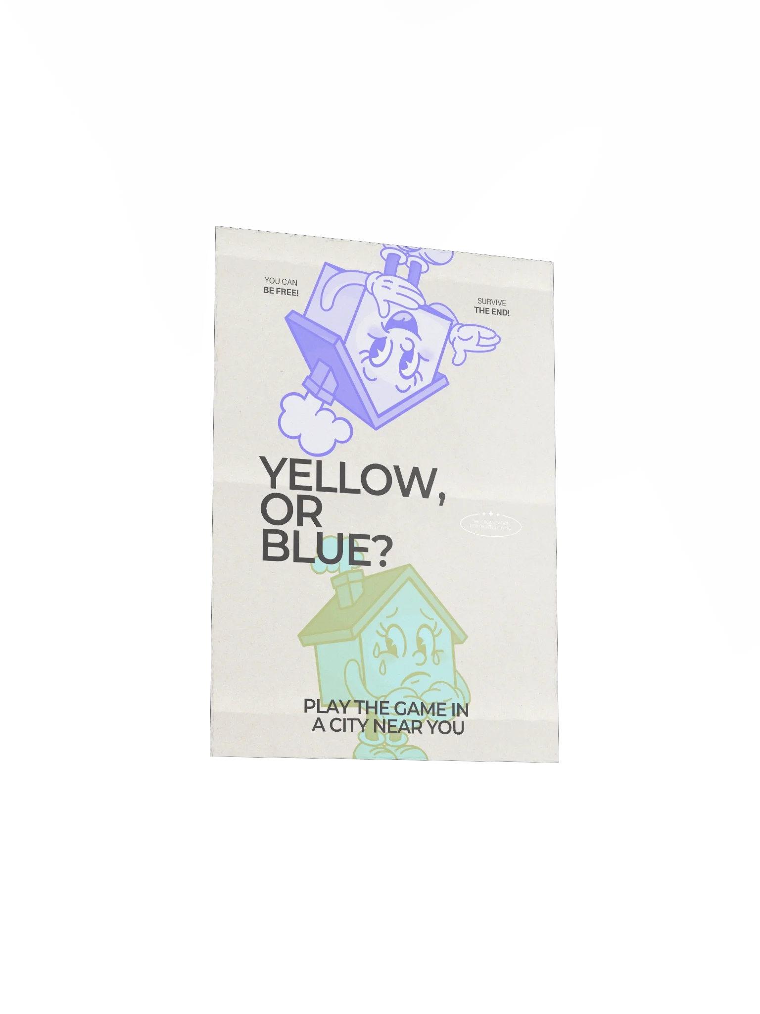 Poster: "Yellow, or Blue?" product image (3)