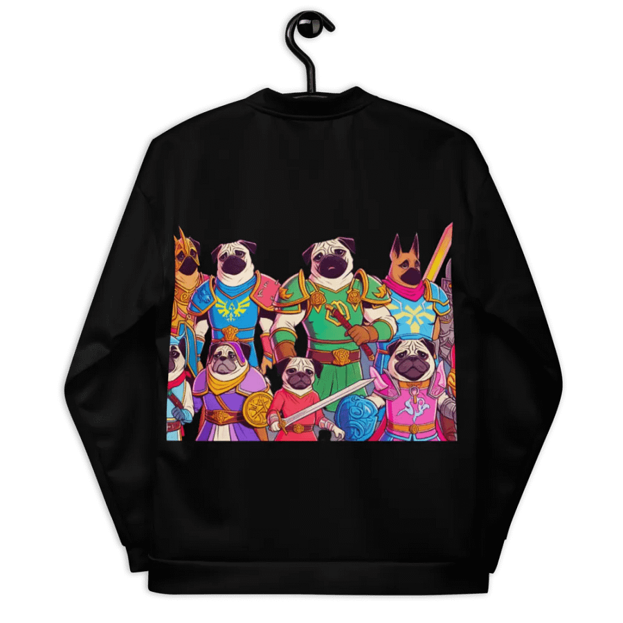 PugNation All-Over Print Bomber Jacket product image (8)