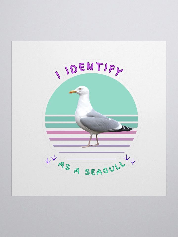 I Identify as a Seagull Stickers product image (3)