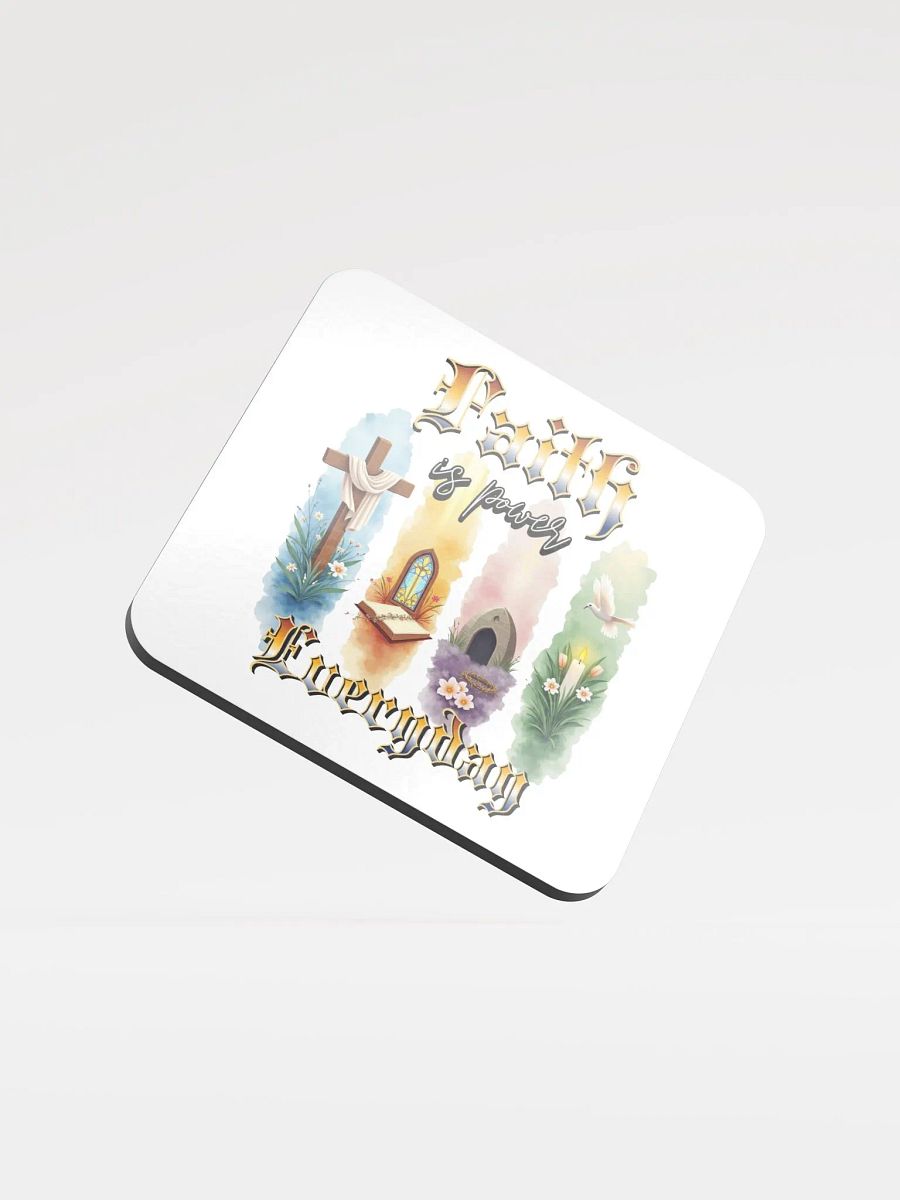 Faith Is Power Everyday Divine Elements Cork Coaster Set product image (2)