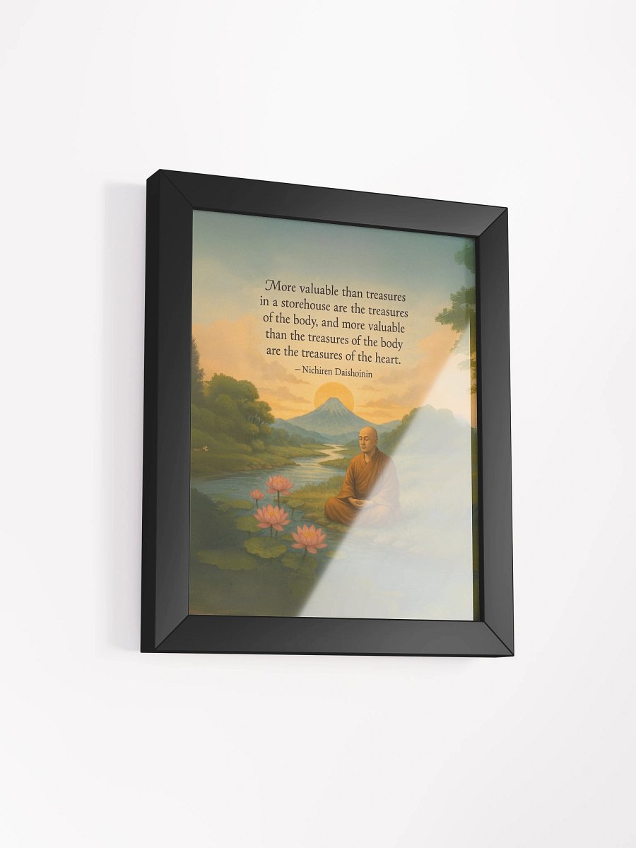 Treasures of the Heart – Nichiren Daishonin Framed Poster for Inner Peace product image (2)
