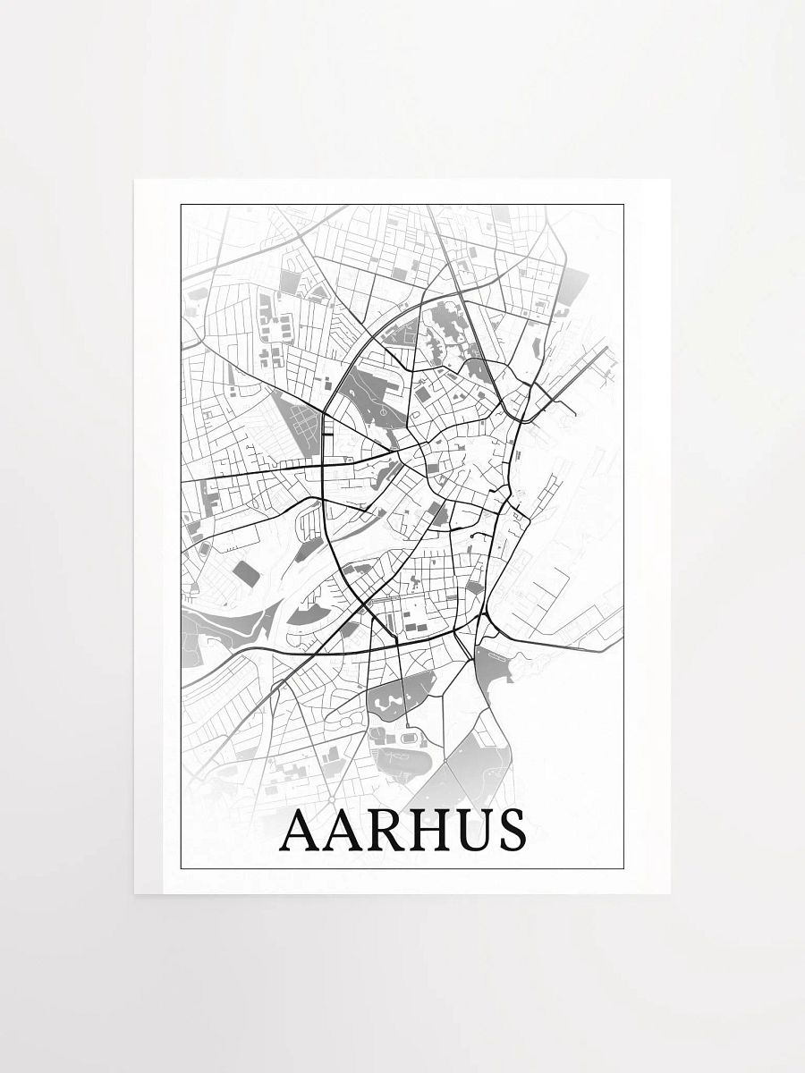 Aarhus, Denmark, city map print product image (4)