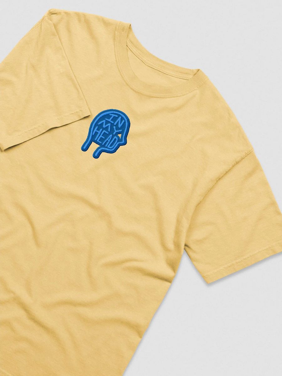 In My Head embroidered garment-dyed tee (blue) product image (3)