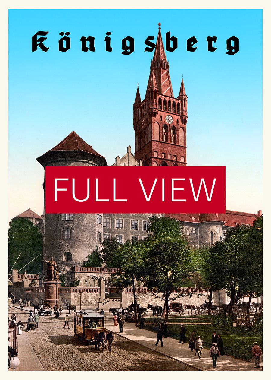 Konigsberg/Königsberg, Prussia, Germany, 1894 — retro vintage travel poster product image (3)