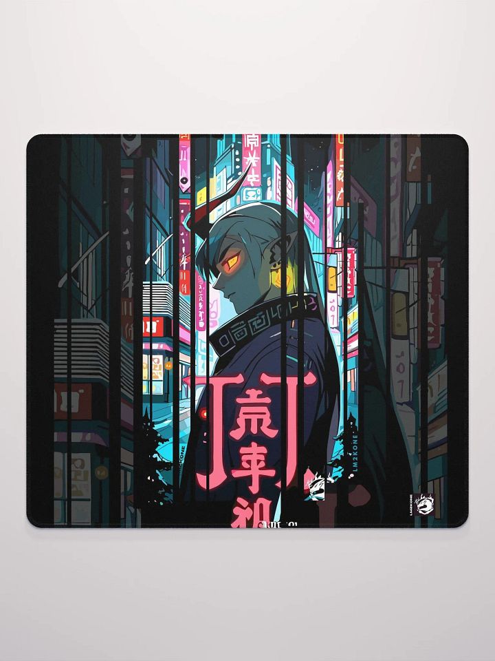 Neon Cyberpunk Gaming Mouse Pad product image (2)