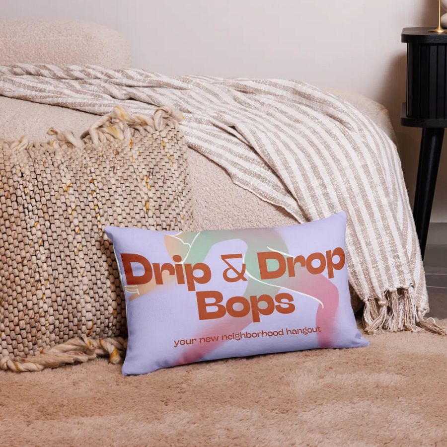 Drip & Drop Bops Premium Pillow Case product image (16)