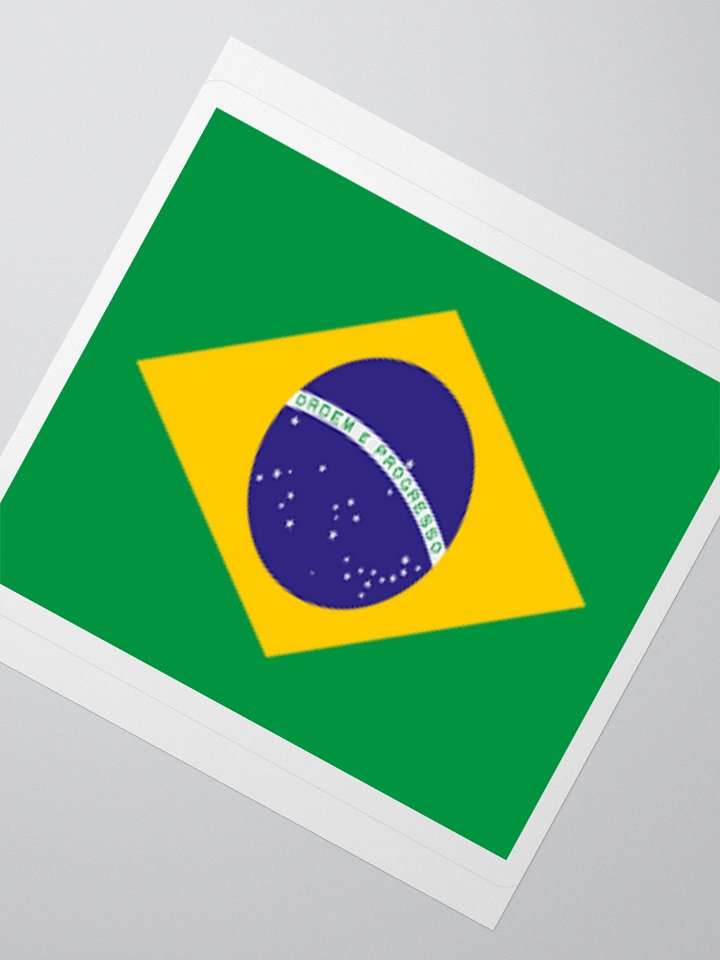 Exclusive Brazil Flag Kiss-Cut Stickers - High-Quality Vinyl, Multiple Sizes product image (4)