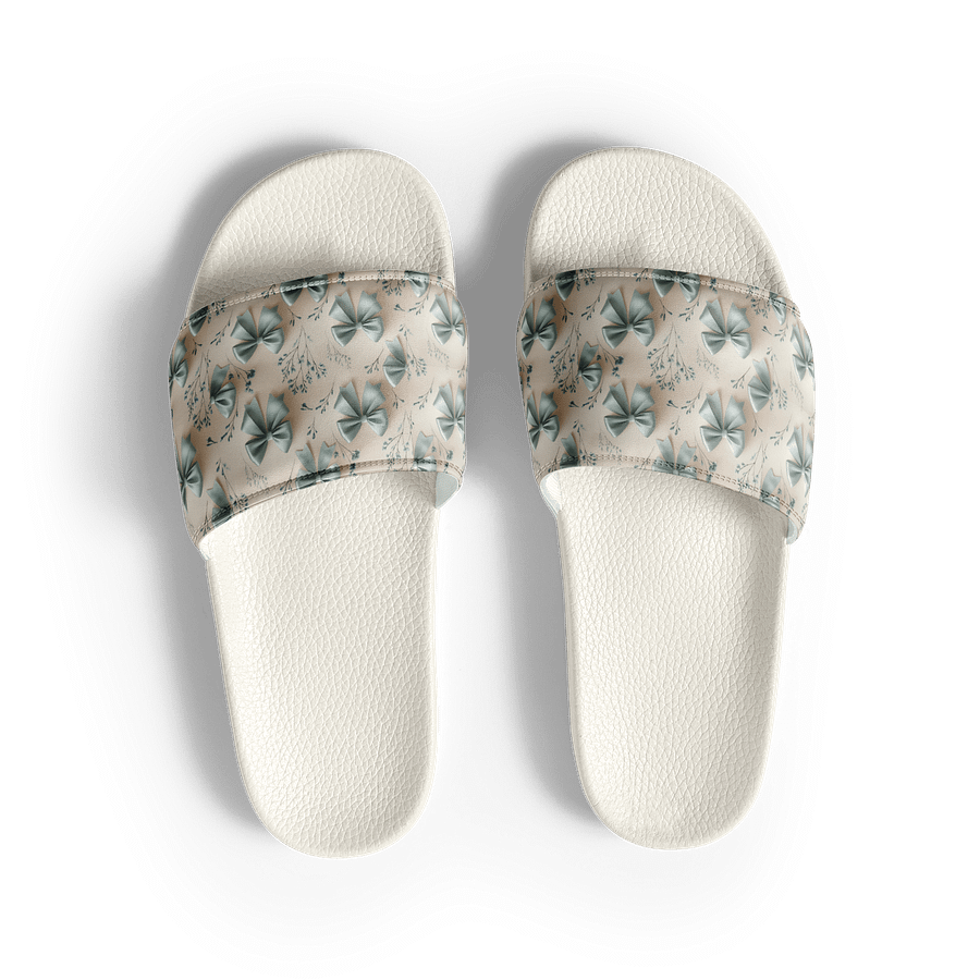 Women’s Slides – Something Blue Bows product image (3)