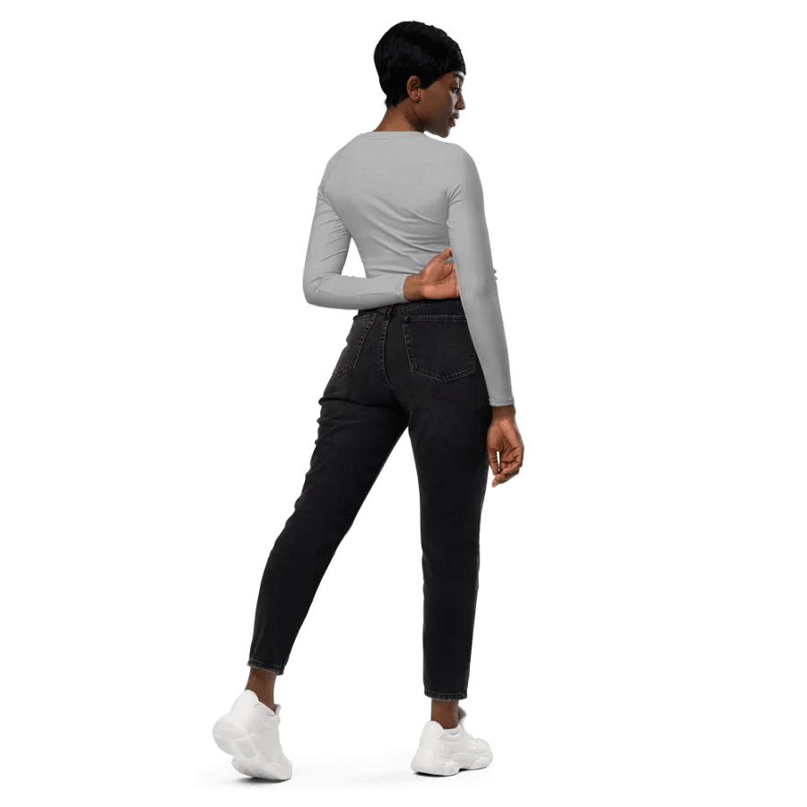 Cancer All-Over Long Sleeve Crop Top product image (9)