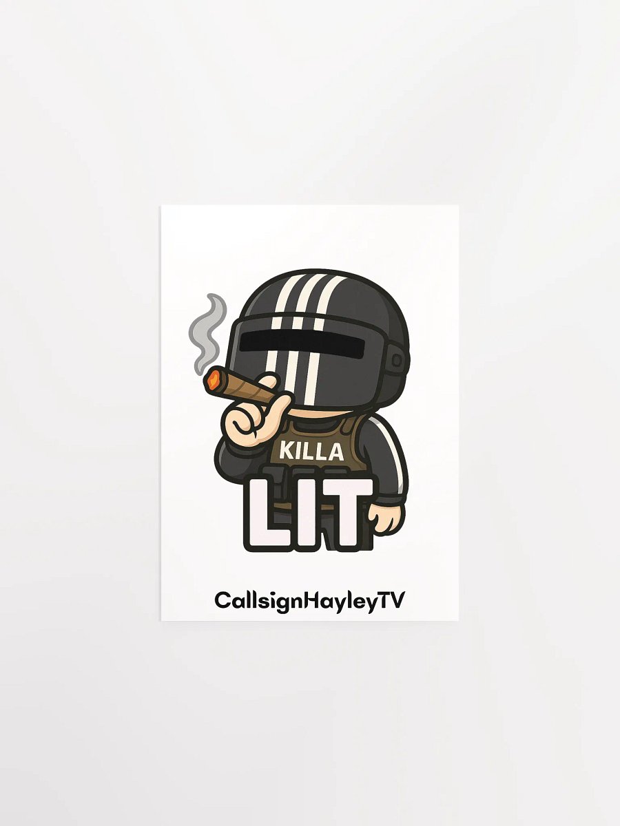 Visor Down, Vibes Up – LIT Killa Poster product image (4)