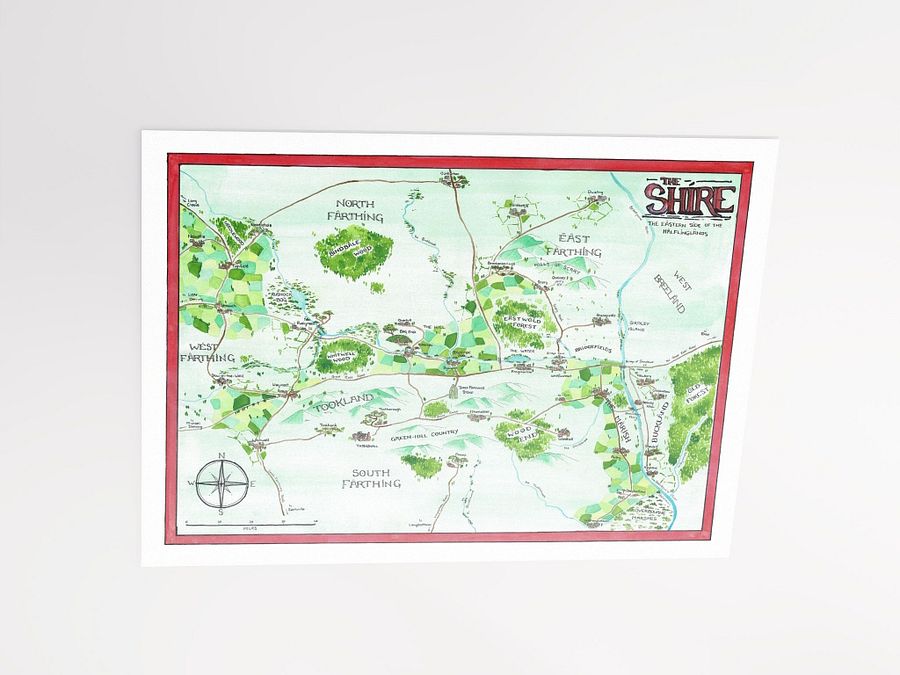 "The Shire" | Printed Map product image (5)