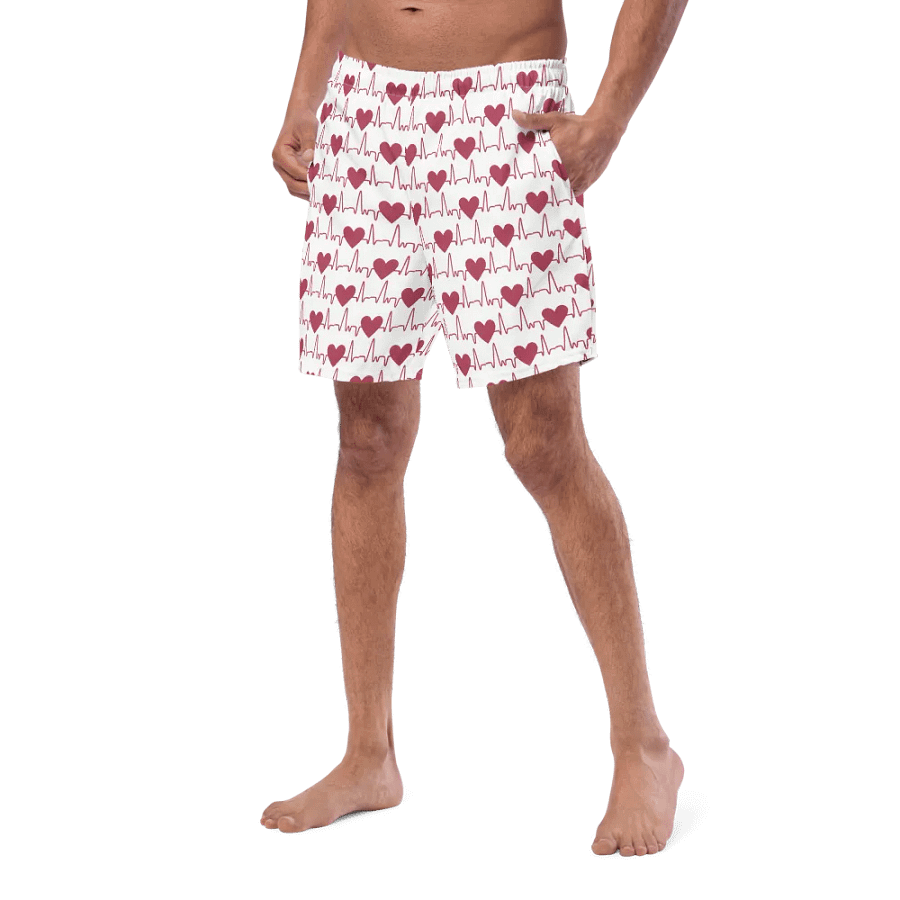 Pixelated Paradise Swim Trunks product image (2)