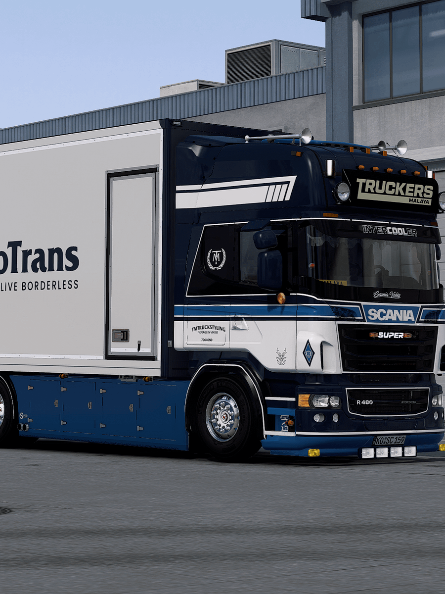 ETS2 TM Multicolor Skin Pack for Scania PGR with Rigid & Trailer Schmitz product image (1)