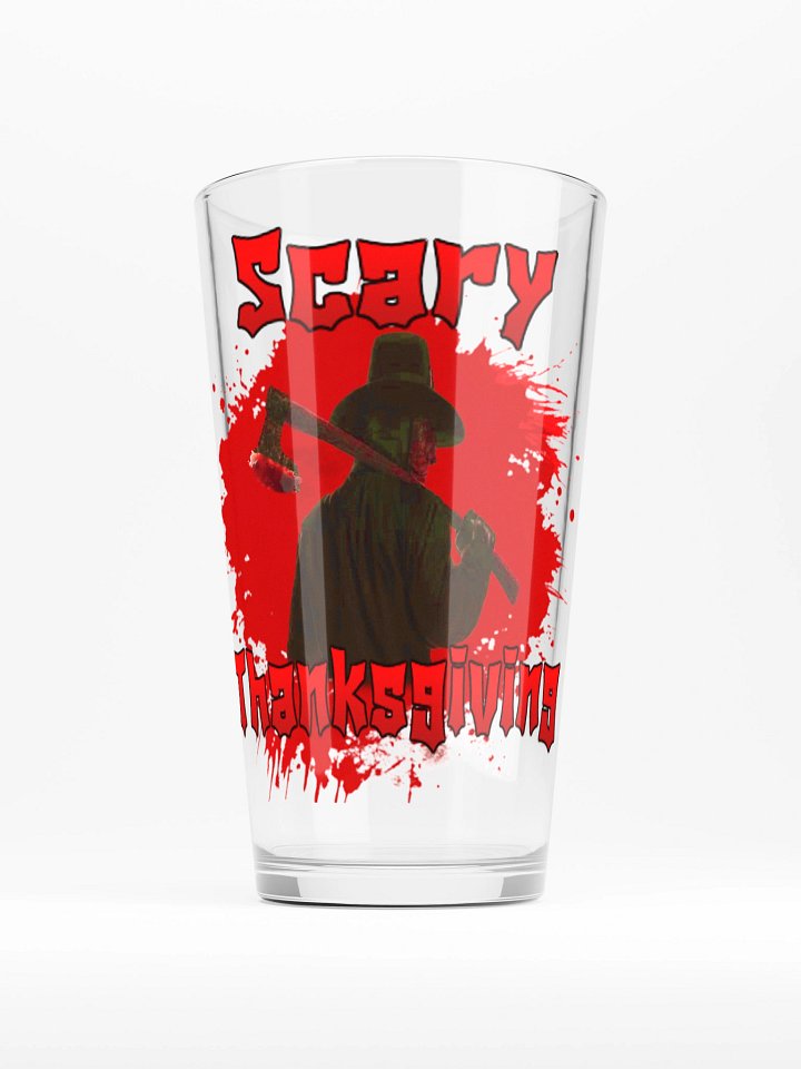 Horror-Themed Scary Thanksgiving Shaker Pint Glass product image (1)