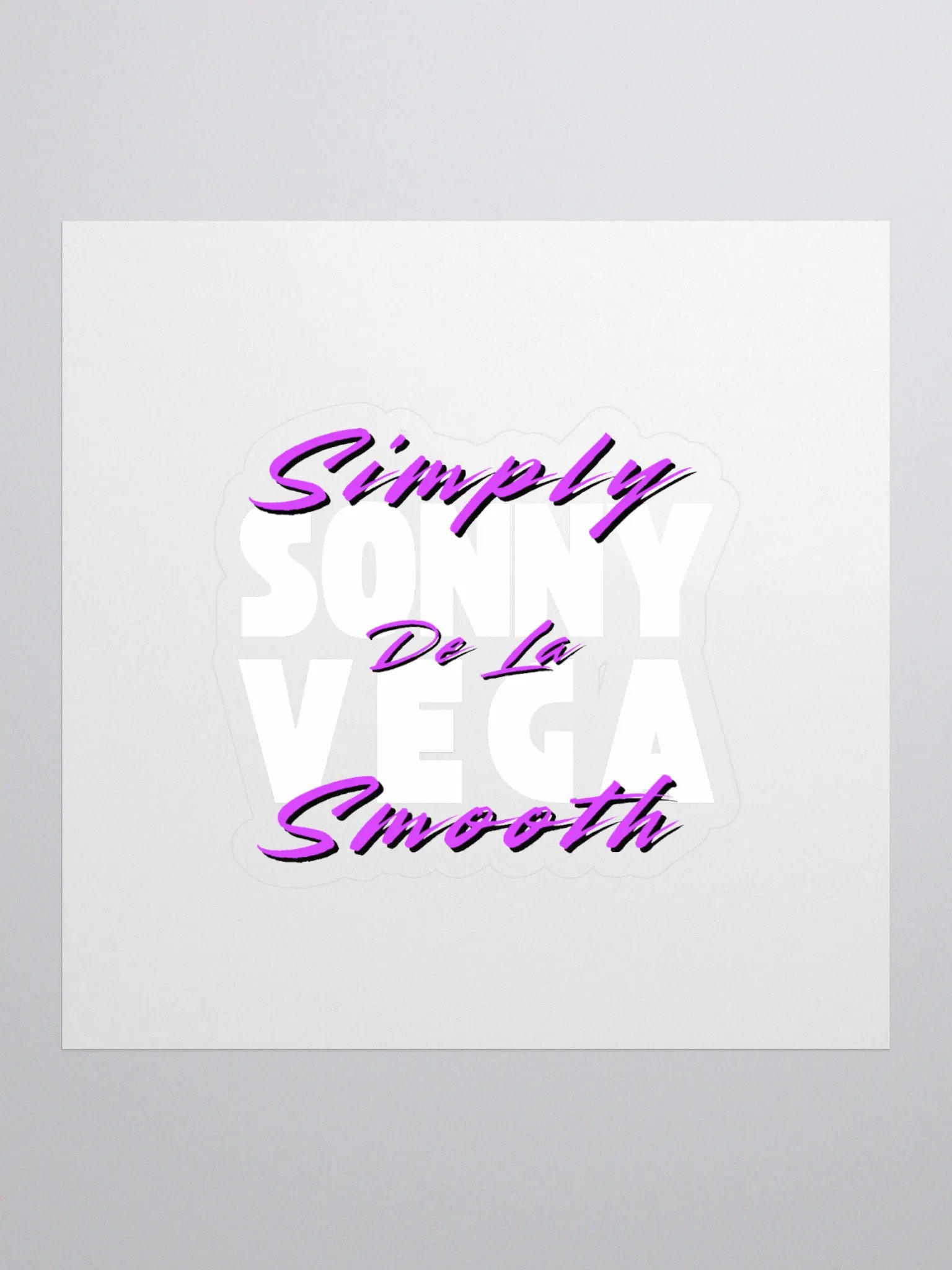 Simply Smooth - Purple Sticker product image (1)