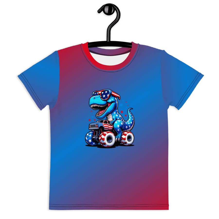 Patriotic T-Rex Riding Monster Truck product image (7)