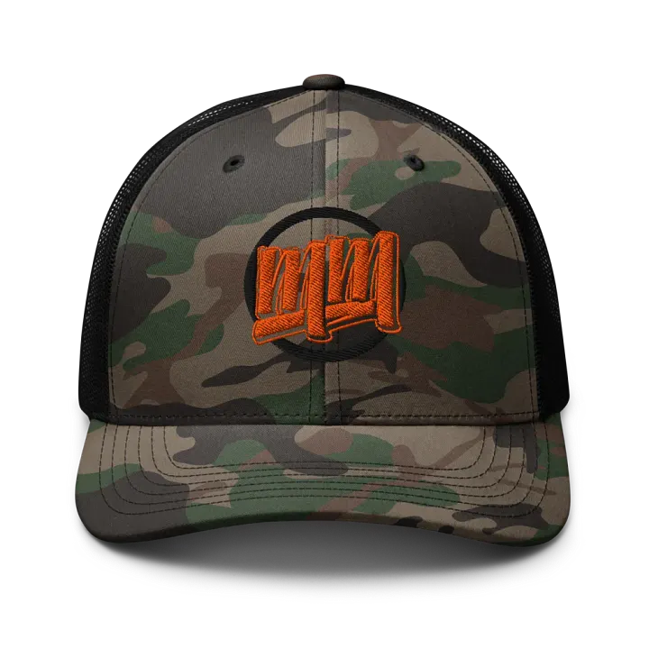 Camo MM Circle Trucker Hat product image (1)
