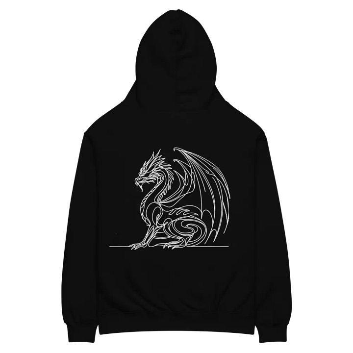 Mythical Dragon Line Art Design Oversized Hoodie product image (4)