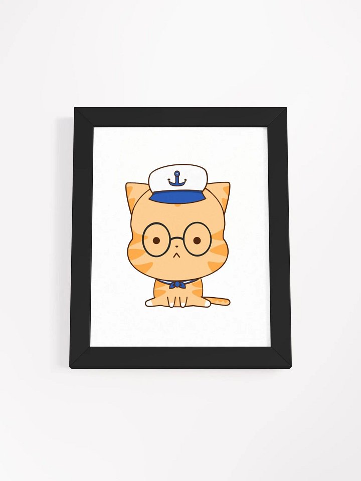 Captain Whiskers: The Nautical Qutie Cat Poster product image (1)