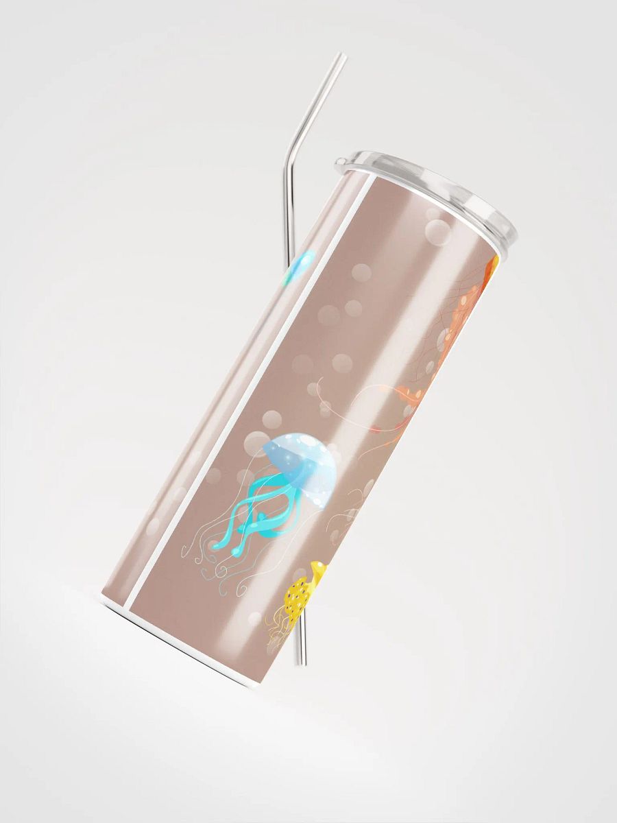 Dive into Refreshment: Jellyfish Tumbler - Eco-Friendly Stainless Steel with Straw product image (4)