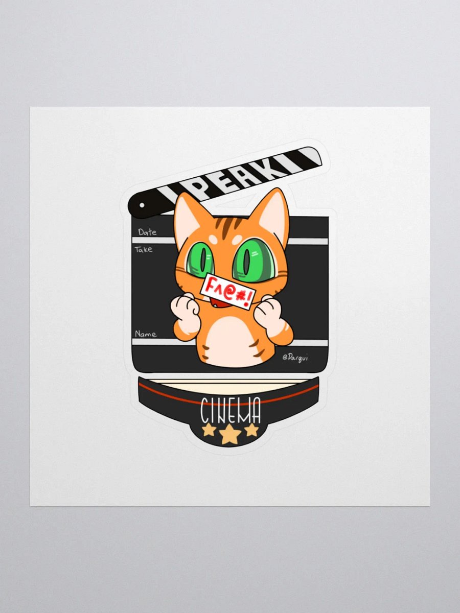 Peak F***ing Cinema Sticker product image (1)
