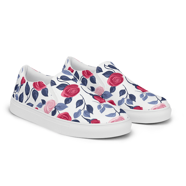 Roses in Bloom Slip-On Canvas Shoes product image (1)