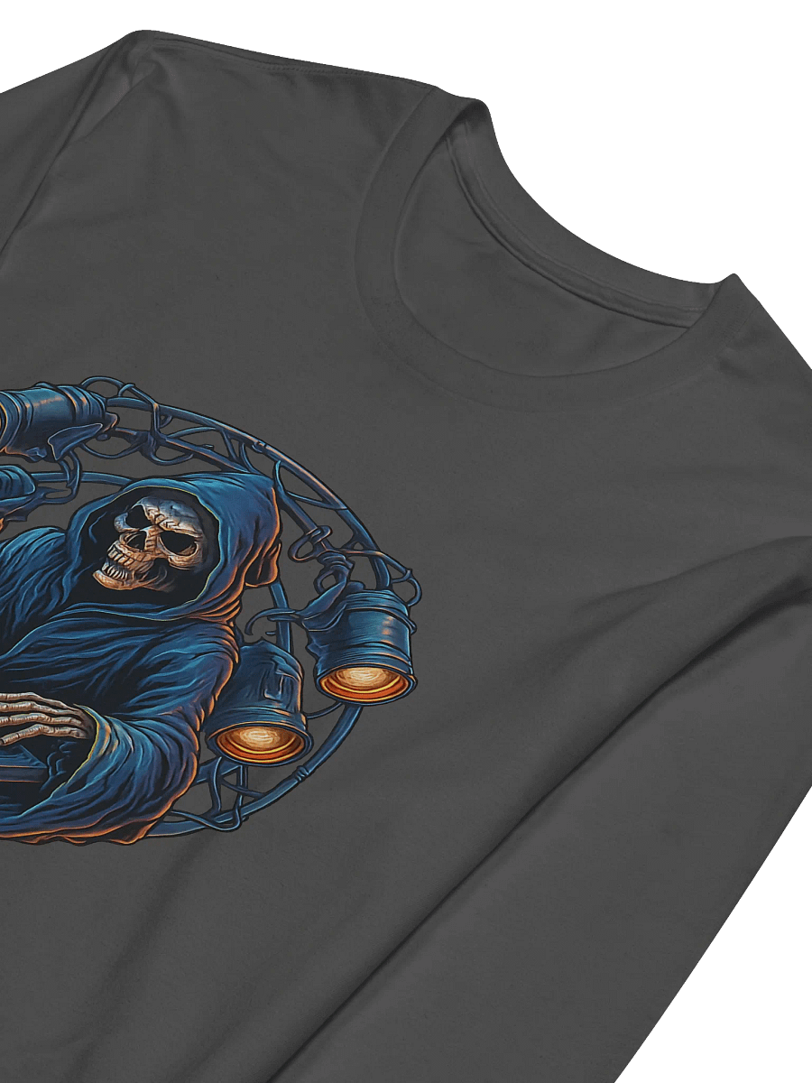 Theatrically Jerry: "Grimm Controller" Grim Reaper Light Console Long Sleeve T-Shirt product image (8)