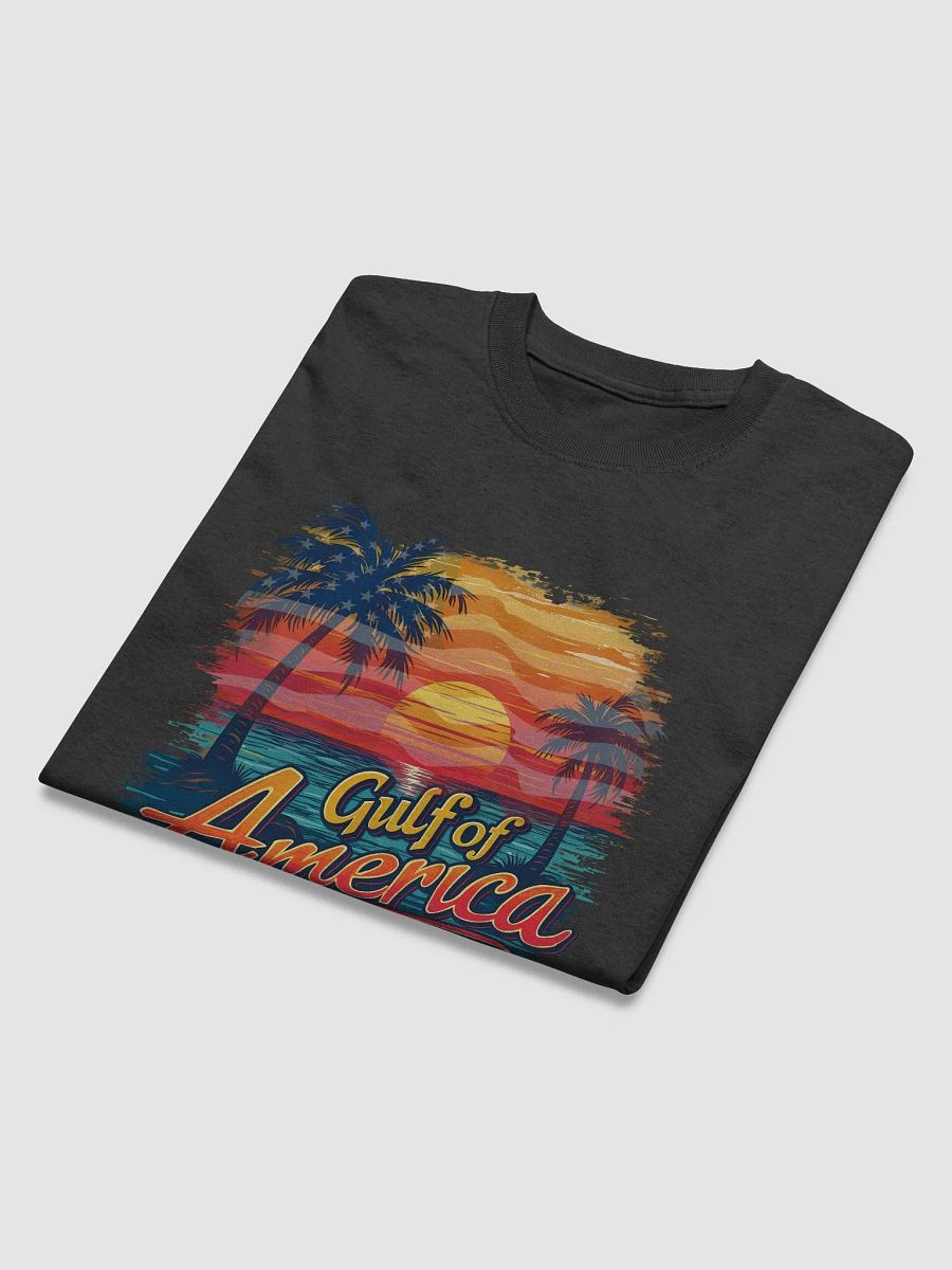 The Gulf of America with Sunset Flag T-Shirt product image (3)