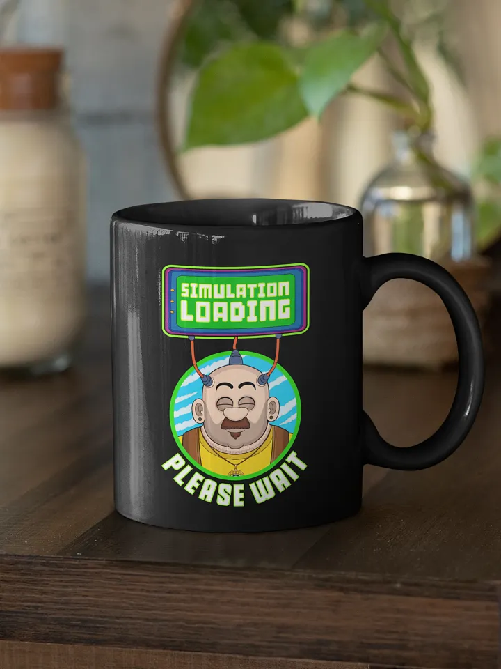 Simulation Loading - Black Glossy Mug product image (2)