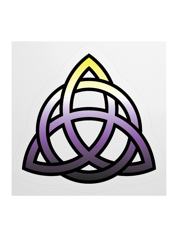 Non-binary Pride Gradient Celtic Knot Sticker product image (2)
